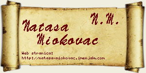Nataša Miokovac vizit kartica